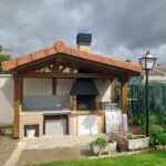 Cubrición de barbacoa en Uruñuela incluido su ignifugado e impermeabilización y también su elevación.